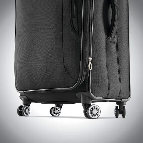 Vista 5 de Samsonite Ascella X Softside - Equipaje expansible con ruedas giratorias, Negro