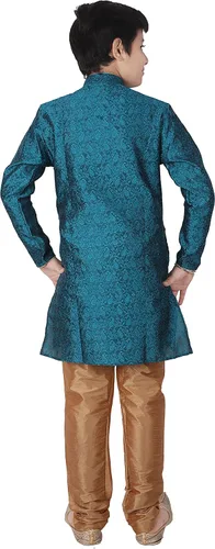 Vista 2 de Pro-Ethic Style Developer Juego de Kurta de seda para niños Ropa tradicional india 1 a 16 años Paquete de 1 (S-106)