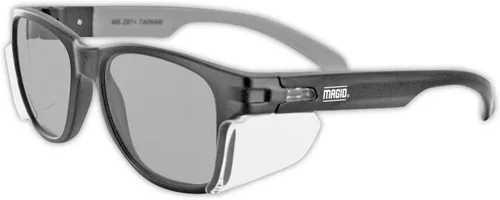 Vista 12 de MAGID Gemstone Y50 Performance - Gafas de seguridad antivaho con protectores laterales Lente de bloqueo azul Marco negro
