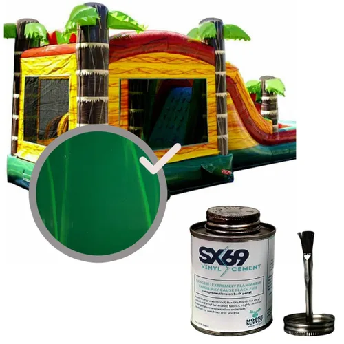 Vista 5 de Kit de reparación de vinilo, pegamento SX-69 de 4 onzas Mármol azul