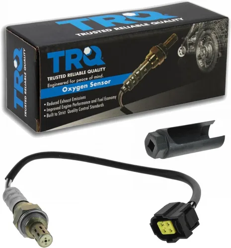 Vista 217 de TRQ Sensor de Oxígeno O2 de 4 Hilos de Banda Estrecha Compatible con VW Atlas 2.0L 2018-21, VW GTI 2.0L 2016-18, Audi A3 Quattro 2.0L 2015-18, VW