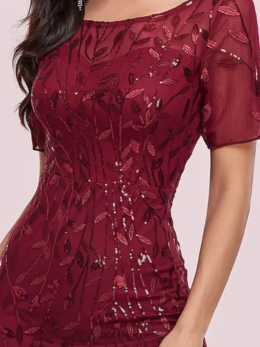 Vista 5 de Ever-Pretty 07707 - Vestido de noche para mujer diseño de sirena bordada