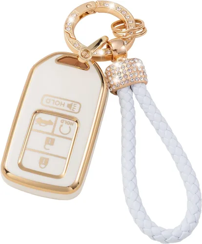 Vista 44 de Gematay Funda para llavero de Mercedes Benz con cordón, funda de TPU suave compatible con Mercedes Benz C E S M CLS CLK G Class Smart Key Holder
