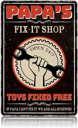 Vista 13 de Accesorios de Decoración de Barbería - Póster de Barbería Letreros de Lata de Metal Vintage Arte de Pared, Regalos de Barbero para Hombres