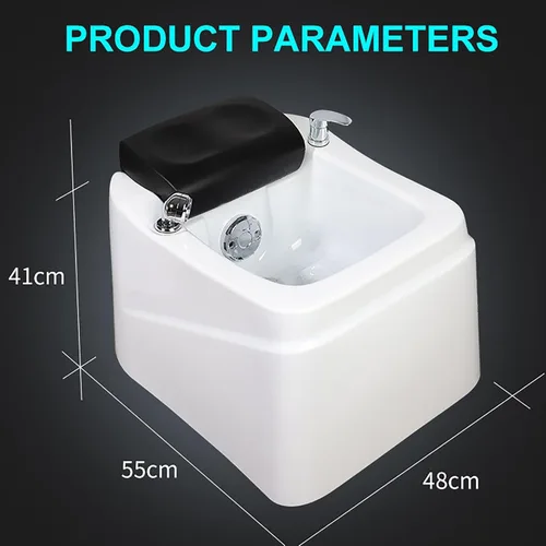 Vista 6 de Baño de pies de masaje acrílico spa de pies calentado lámpara colorida baño de pies Pedicura Spa de pies Ajuste caliente y frío Tazón de pedicura