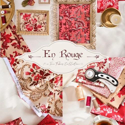 Vista 6 de True Fabrics Jelly Roll En Rouge - Tela precortada (tiras de 2.5 pulgadas)