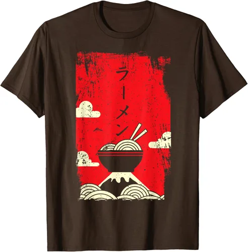 Vista 9 de Ramen Noodles Camiseta de arte japonés, Negro