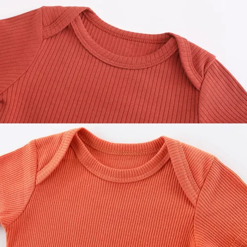 Vista 24 de Body de manga corta para bebé recién nacido, ropa de algodón de una pieza, 5 unidades, 0-12 meses
