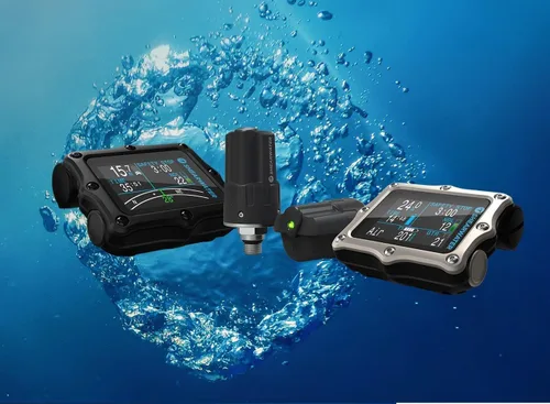 Vista 6 de Ordenador de buceo Shearwater Perdix 2 Ti Combo plateado + Swift