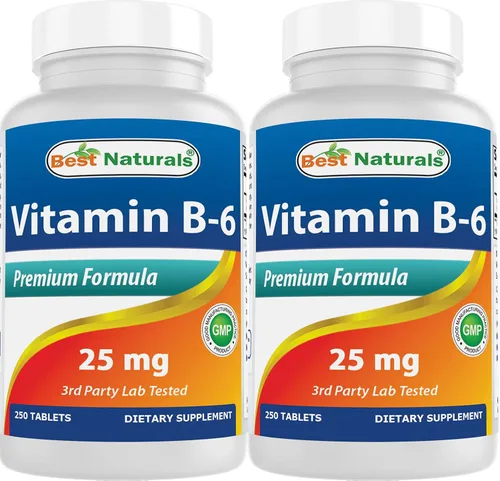 Vista 9 de Best Naturals Vitamina B-6 Tabletas de 25 Mg, 250