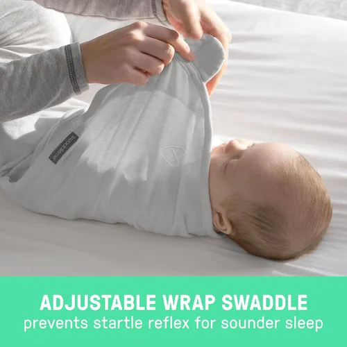 Vista 3 de SwaddleMe Ingenuity - Manta original para envolver de 3 a 6 meses, paquete de 3 unidades (Mountaineer) y por Ingenuity Original Swaddle - Talla S/M