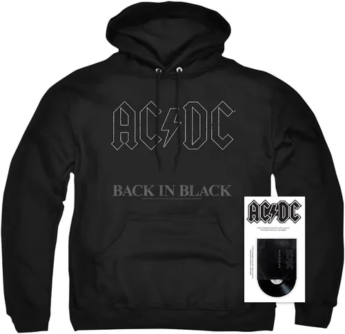 Vista 2 de Popfunk ACDC Back in Black Logo Sudadera con capucha