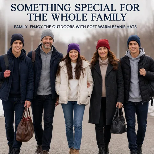 Vista 6 de Yacht & Smith Winter Beanie Hats Bulk for Men & Women, Wholesale Winter Hat Beanies, Homeless Donation Shelters 120 paquetes de gorros sólidos