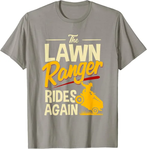 Vista 27 de The Lawn Ranger Rides Again - Camiseta de corte de césped Azul Marino