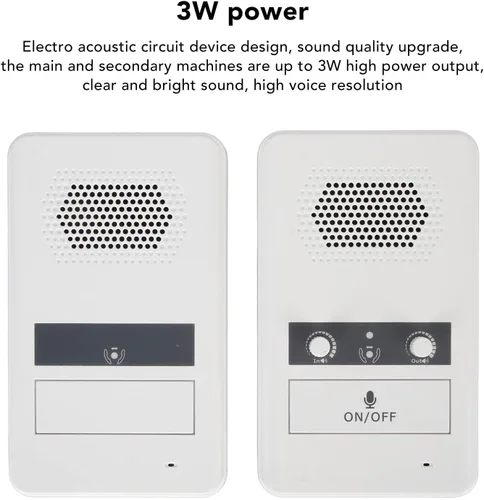 Vista 4 de Sistema de intercomunicación para el hogar de dos vías de largo alcance Intercomunicador de ventana con altavoz ajustable 656 pies Rango extendido