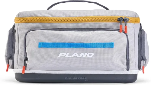 Vista 25 de Plano Bolsa de aparejos de pesca de vanguardia para fines de semana, base impermeable moldeada, almacenamiento espacioso, mangas de herramientas