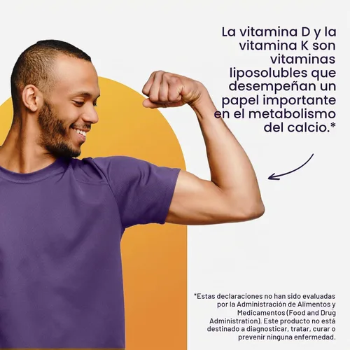 Vista 6 de Healthy Origins Vitamina D3 2,000 UI y K2 200 mcg, 60 cápsulas blandas