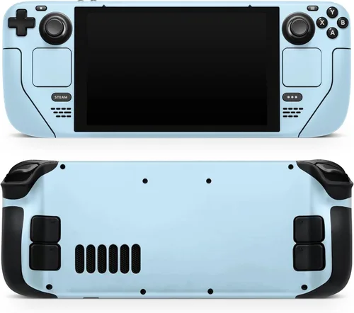 Vista 6 de Design Skinz - Compatible con Steam Deck - Calcomanía protectora de vinilo extraíble resistente a los arañazos - Color pastel azul bebé