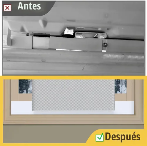 Vista 5 de Paquete de 2 bloques de espuma para unidades de aire acondicionado en forma de U, bloque de espuma lateral de cortina de CA para ventana con cinta