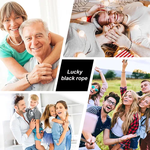 Vista 12 de Pulsera de protección con 7 nudos de protección, pulseras ajustables para mujer