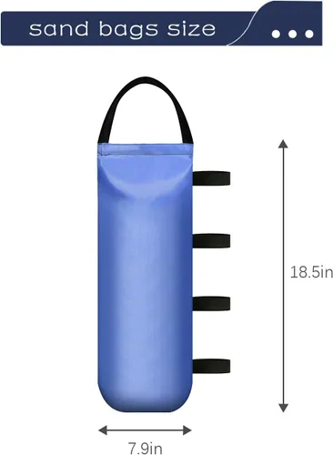 Vista 2 de IALNAI 112 LBS - Bolsas de arena pesadas para tienda de campaña al aire libre, toldo publicitario, toldo a prueba de viento desplegable fijo