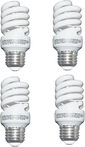 Vista 7 de Bombilla CFL de 13 vatios (60 vatios), color blanco suave, 2700 K, 1040 lm, bombilla en espiral de base media, bombilla fluorescente compacta