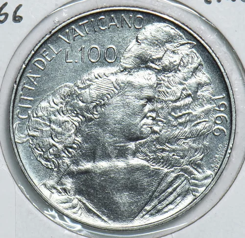 Vista 3 de Moneda Coleccionable Vaticano 1966 100 Lire 241060