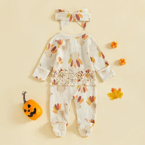 Vista 6 de Disfraz de Halloween para bebé niño y niña, mameluco de manga larga con diseño de calabaza, mameluco para Halloween