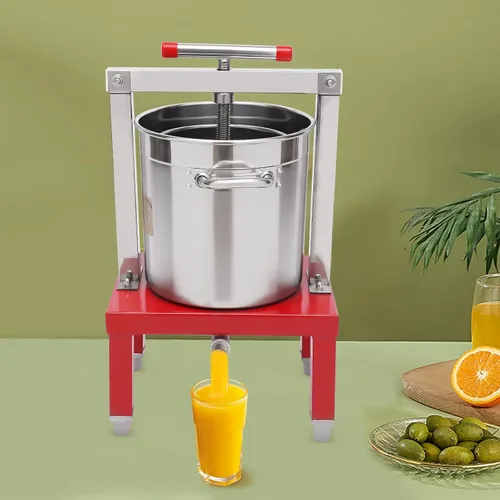 Vista 7 de Extractor manual de prensa de miel, extractor de prensa de miel de abeja grande de acero inoxidable con cesta de 448 onzas, máquina extractora
