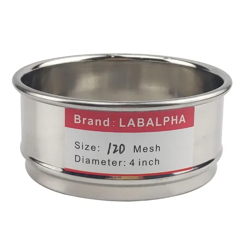 Vista 35 de LABALPHA Bandeja para tamices de laboratorio con tapa, 4'' de diámetro, acero inoxidable 304