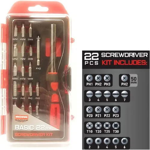 Vista 5 de BIRCHWOOD CASEY Kit de destornilladores básicos Juego de 22 llaves de armería duraderas y versátiles Estuche incluido