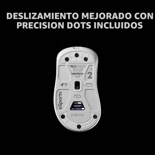 Vista 6 de Pulsar Superglide - Alfombrilla de mouse de vidrio para juegos v2 con superficie de vidrio de silicato de aluminio, antideslizante, totalmente