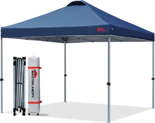 Vista 17 de MASTERCANOPY - Toldo plegable que incluye funda de transporte con ruedas, 4 bolsas de arena de contrapeso y 4 estacas
