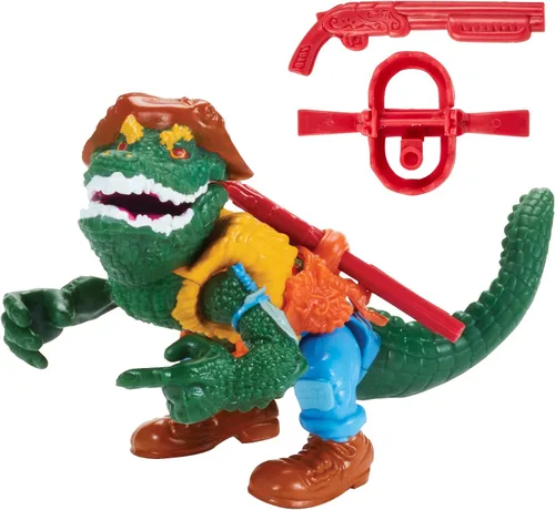 Vista 3 de Teenage Mutant Ninja Turtles: Figura básica clásica original de Leatherhead de 4 pulgadas por Playmates Toys