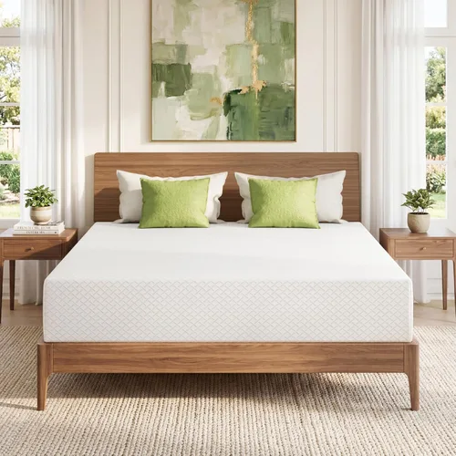 Vista 12 de EGOHOME Colchón individual de 5 pulgadas para niños, colchón de espuma viscoelástica con gel de té verde refrescante, alivia la presión con soporte