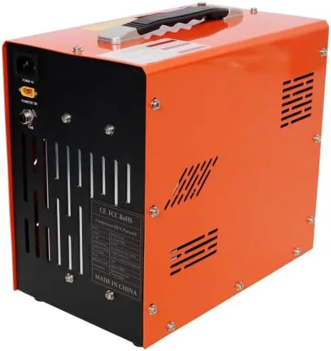 Vista 7 de Compresor de aire PCP, 4500 PSI/30 Mpa compresor portátil de pistola de aire PCP con convertidor de potencia integrado, parada automática