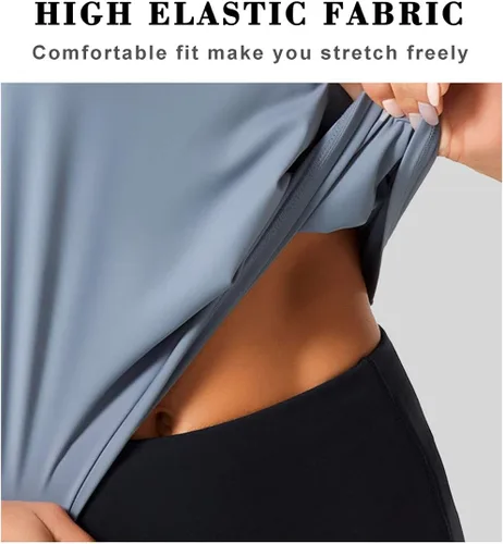 Vista 2 de Dragon Fit - Camiseta sin mangas para mujer, para hacer ejercicio, yoga y salir a correr
