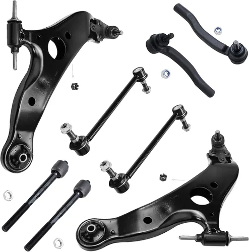 Vista 195 de Detroit Axle - Kit de brazos de control de extremo de 8 piezas para Toyota 2001-2003 Highlander 2002-2003 Camry Lexus ES300, 2 conjuntos de brazos