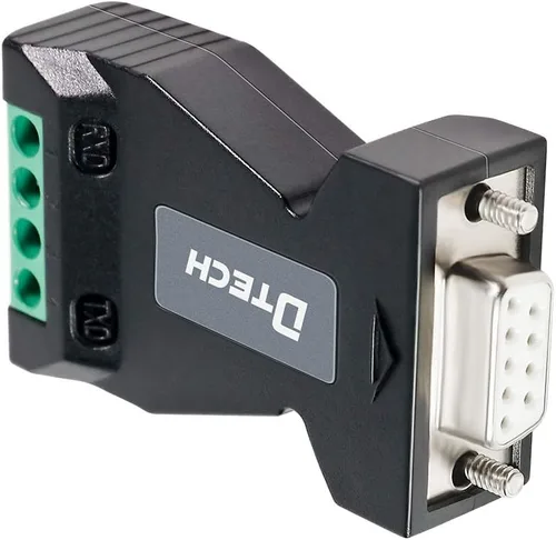 Vista 6 de DTECH Adaptador serie convertidor RS232 a RS485 con bloque de terminales de 4 posiciones para comunicación de datos de larga distancia admite 600 W
