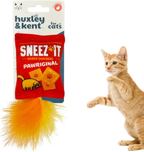 Vista 25 de Huxley & Kent Juguete de Peluche para Gatos - Juguete Interactivo de Hierba Gatera para Gatos y Gatitos - Suave con Crujido y Hierba Gatera