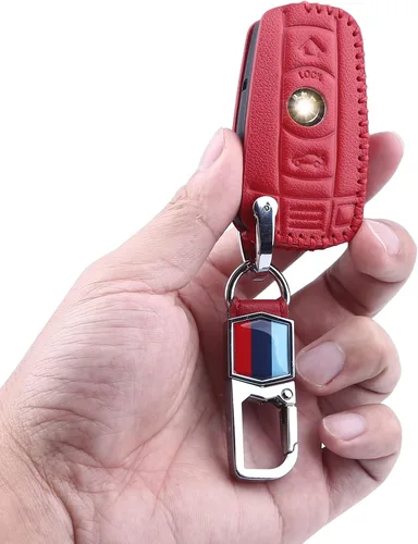 Vista 6 de BMW Key Fob Cover for BMW F30 E90 E60 E70 E87 3 5 6 Series M3 M5 X1 X5 X6 Z4 KeyChain Key