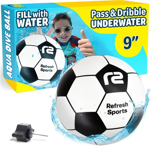 Vista 10 de Aqua Dive - Pelota de baloncesto para piscina – Juguetes de piscina de agua para niños de 4 a 12 años – Regate, pasa y dispara bajo el agua