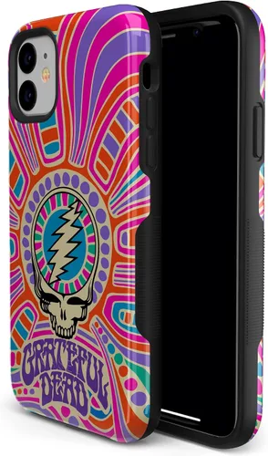 Vista 3 de Funda Casely para iPhone 11 Arte del Caos Calavera de Grateful Dead Diseño Protector Atrevido