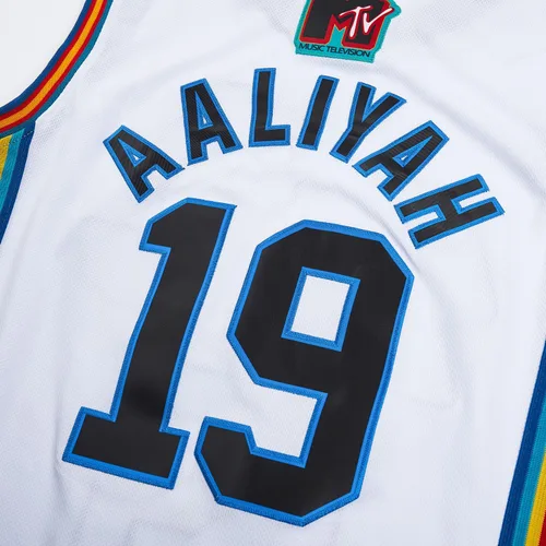 Vista 5 de Camiseta de baloncesto Aaliyah Jersey 19 Albañiles MTV Rock N Jock