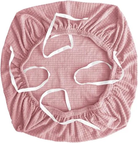 Vista 11 de Sunnyway Funda elástica para asiento de silla de oficina, funda elástica para silla con correas de amarre, funda para silla de comedor, lavable a