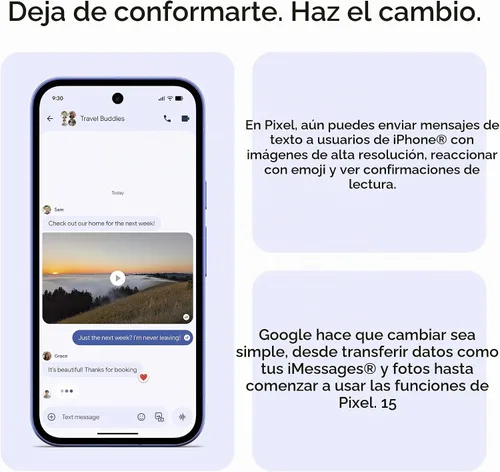 Vista 6 de Google Pixel 10a - Batería de más de 30 horas, entrenador de cámara, Gemini Baya