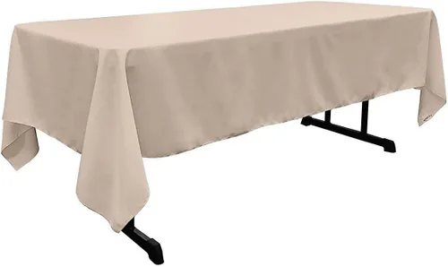 Vista 7 de New Creations Fabric & Foam Inc - Mantel rectangular de popelina de poliéster de 60 pulgadas de ancho por 120 pulgadas de largo. (Avocado)