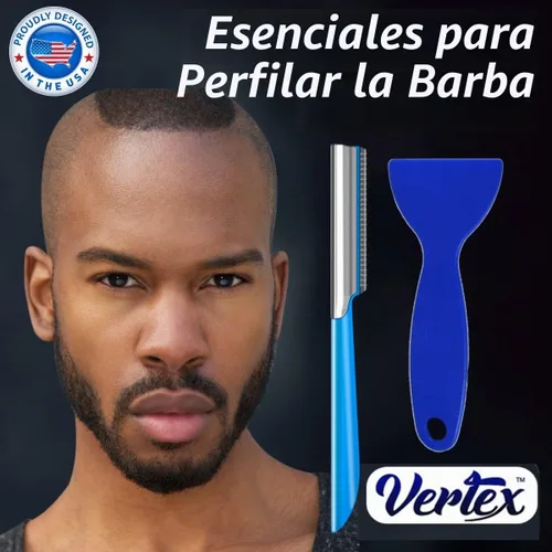 Vista 3 de Afeitadora de viaje para hombre con estuche, herramienta para moldear la barba, bigote, barbas, recortadora recta, afeitadora de cabra, modeladora