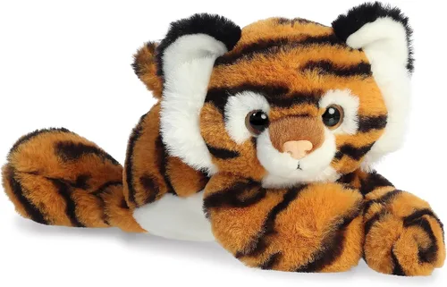 Vista 6 de Aurora® Adorable Flopsie™ Topaz Tiger™ - Animal de peluche, facilidad para jugar, compañeros intemporales, color naranja, 12 pulgadas
