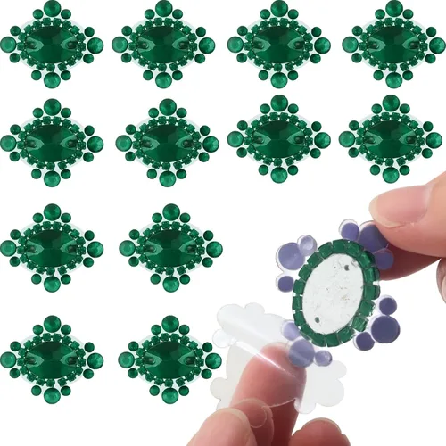 Vista 12 de PEARLY JUN Parches autoadhesivos con apliques de diamantes de imitación de 6